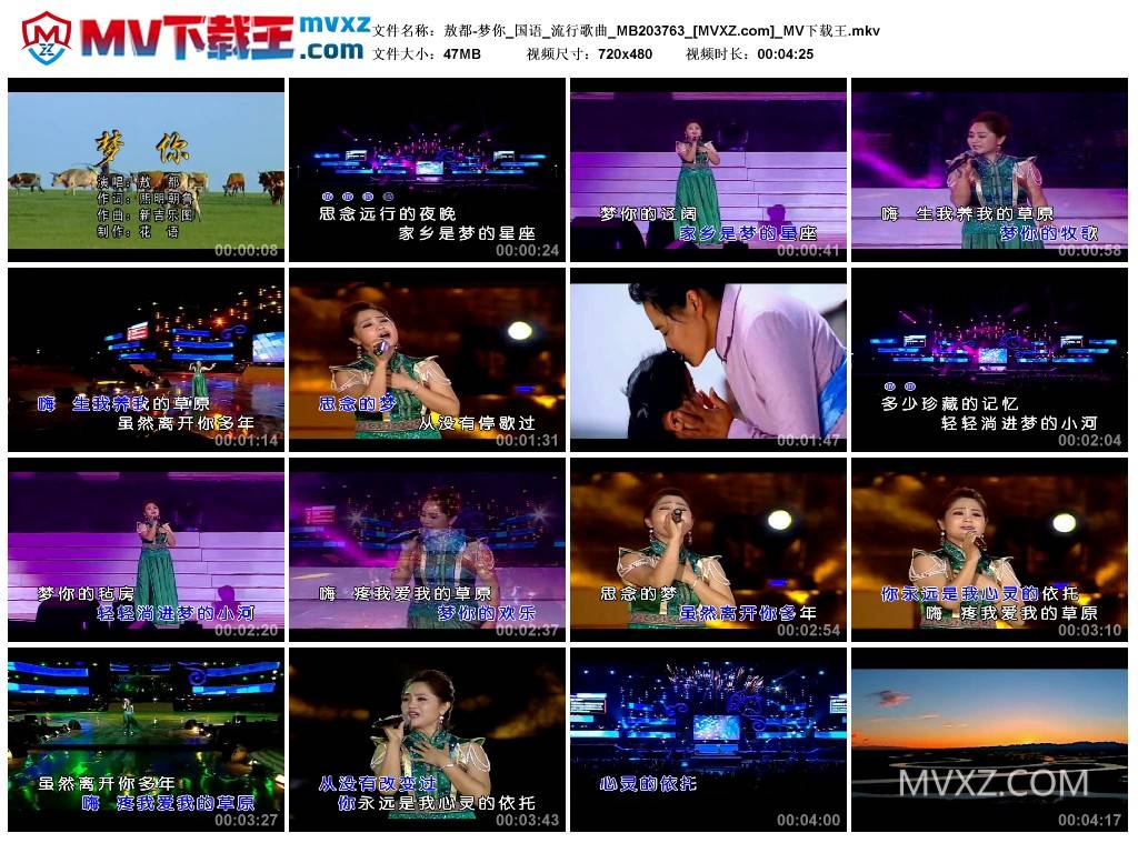 敖都-梦你_国语_流行歌曲_MB203763